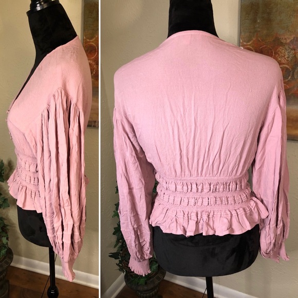 Fate Boho Boho Sweet Lantern Pink/Lavender Blouse - Picture 6 of 8